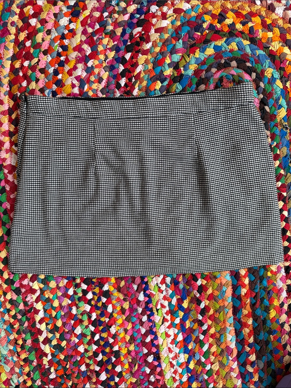 Abercrombie & Fitch Black and White Micro Houndstooth Mini Skort - Picture 6 of 6